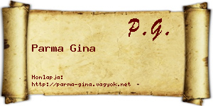 Parma Gina névjegykártya
